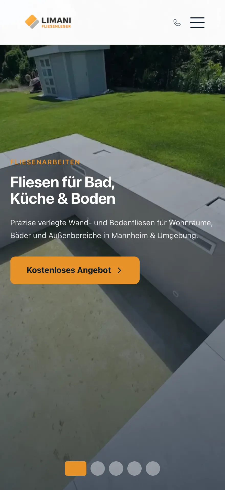Limani Fliesenleger – Mobil-Ansicht