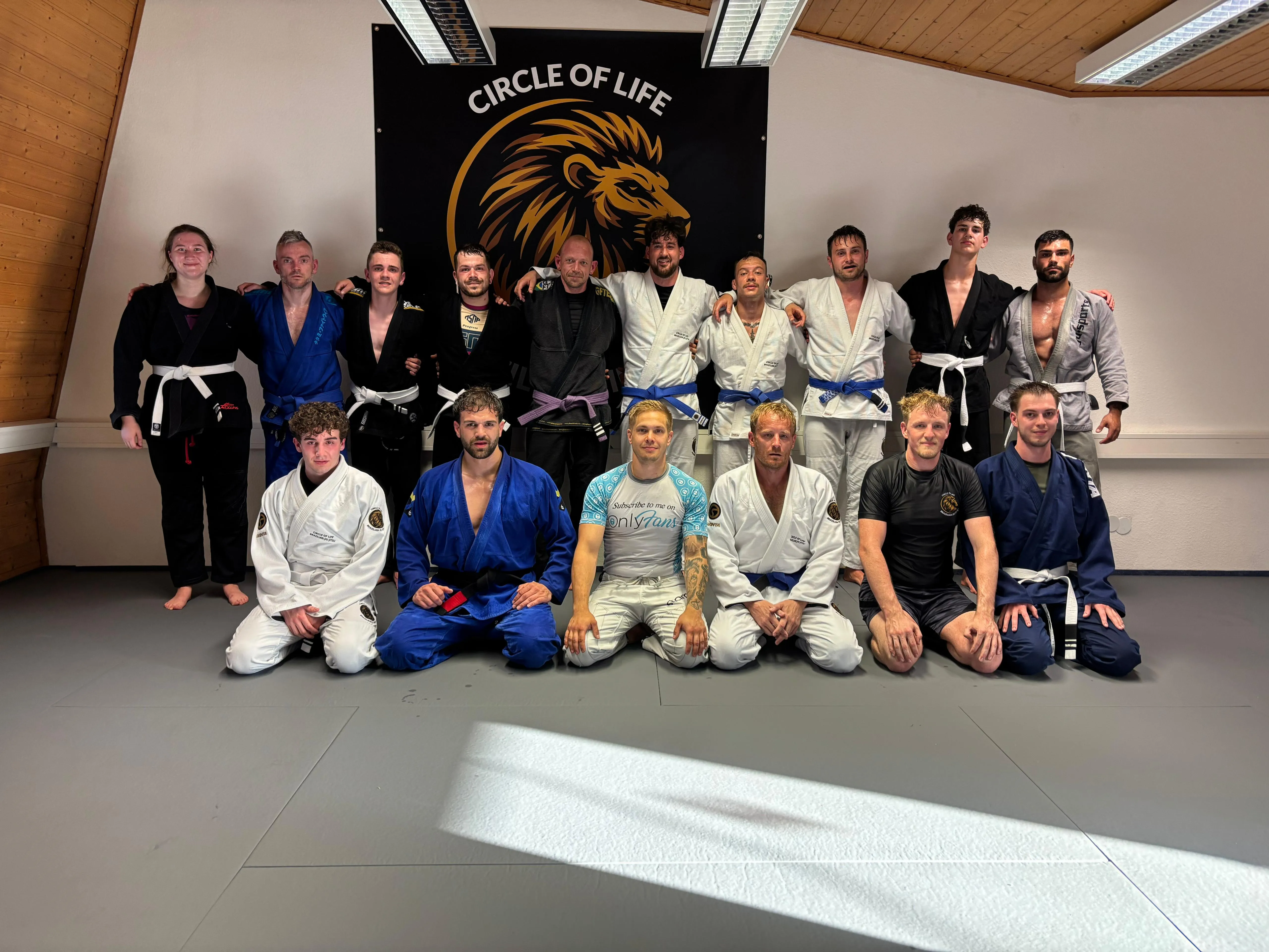 Trainingshalle der Circle of Life BJJ Akademie in Ludwigshafen-Ruchheim